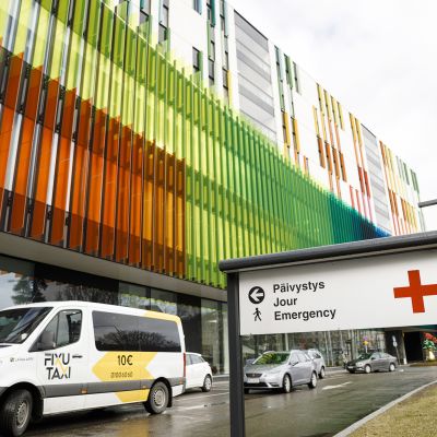 Uusi Lastensairaala HUS:n Meilahden sairaala-alueella Helsingissä.