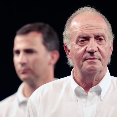 Kuvassa ovat Juan Carlos ja Felipe.
