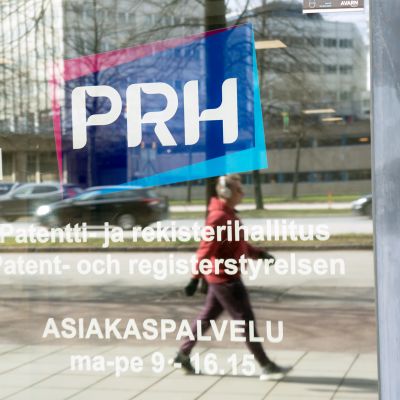 Patentti- ja rekisterihallituksen asiakaspalvelun sisäänkäynti.