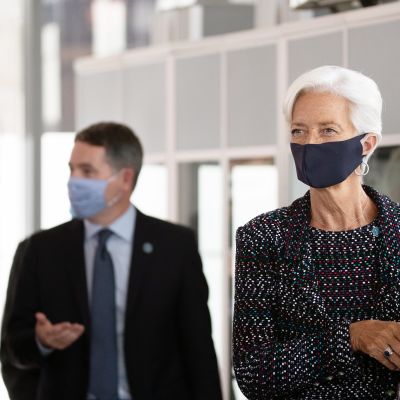 Paschal Donohoe ja Christine Lagarde