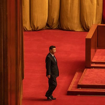 Xi Jinping Kiinan kansankongressissa.