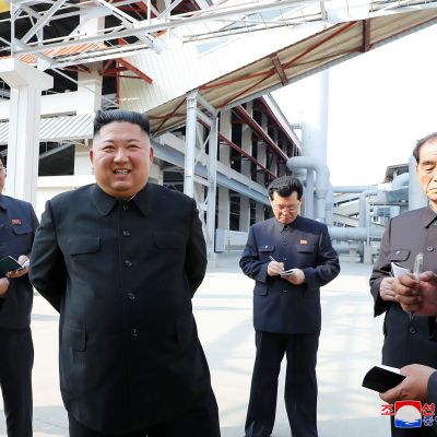 Kuvassa on Kim Jong-un.