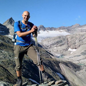 Hoher Sonnblick uppe på ett berg.