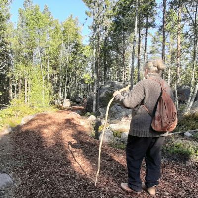 Mirjam Silvén on ideoinut Norrskatan pyhiinvaelluspolukua Köklotiin Vaasan saaristoon.