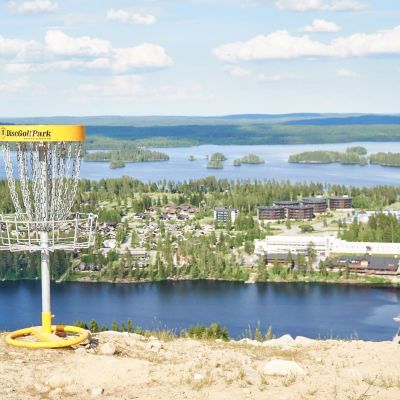 Tahkovuoren frisbeegolfrata.