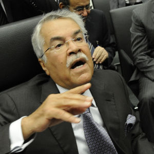 Saudiarabiens oljeminister Ali al-Naimi Saudiarabiens oljeminister Ali al-Naimi på OPEC-mötet i november 2014