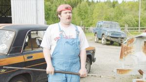 Janne Kataja Korpelan kujanjuoksu-sarjan kuvauksissa (roolinimi Jaska Alho)