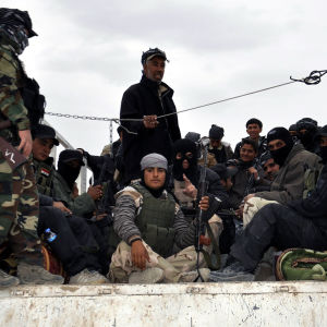 Frivilliga har anslutit sig till de irakiska regeringsstyrkorna i kriget mot IS.