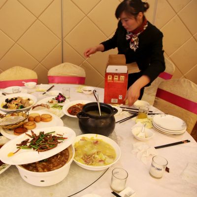 Ruokahävikkiä kiinalaisessa ravintolassa.
