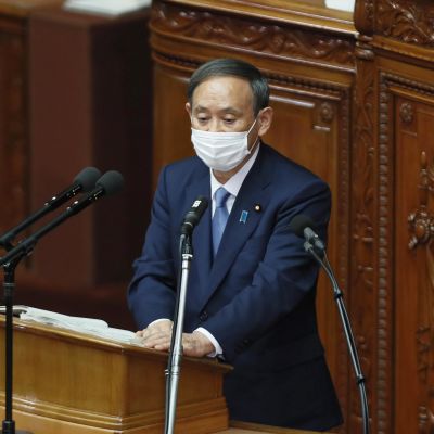 Japanin pääministeri Yoshihide Suga.