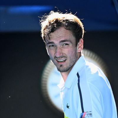 Daniil Medvedev lähikuvassa.