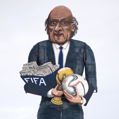 Sepp Blatter-karikatyr.