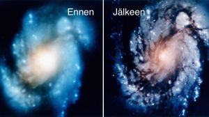 Hubblen kaksi kuvaa