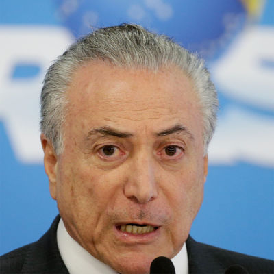 Brasilian virkaatekevä presidentti Michel Temer.