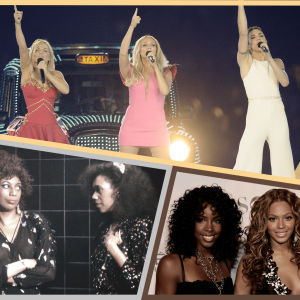 1: Spice Girls, 2: The Pointer Sisters, 3: Destiny's Child.