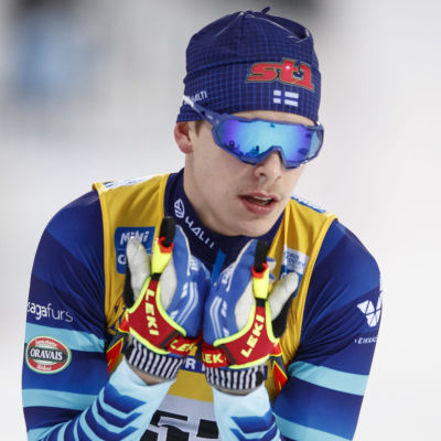 Alexander Ståhlberg under världscupen i Lahtis.