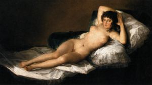 Fransisco de Goya, Alaston Maja Fransisco de Goya, Alaston Maja -teos, alaston nainen, taidehistoria