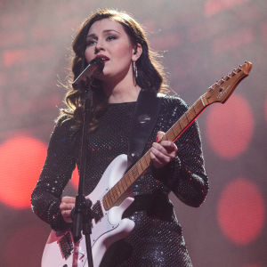 Stella Christine esiintymässä Uuden Musiikin Kilpailussa Karsinta 1:ssä.