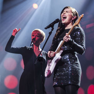 Stella Christine Uuden Musiikin Kilpailun Finaalissa.