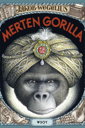 Kirjakansi kirjalle Merten gorilla