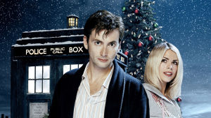 David Tennant ja Billie Piper Hyökkäys jouluna -erikoisjaksossa David Tennant tohtorina