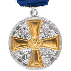 Vita Ros´ ordens medalj av I klass med guldkors Medalj av I klass med guldkors av Finlands Vita Ros orden