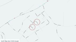 Ingengörsvägen och Gäsellvägen är felskrivna i Google maps. Ingengörsvägen och Gäsellvägen står det felskrivet på Google maps.