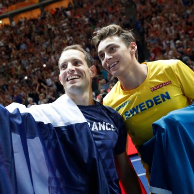 Renaud Lavillenie ja Armand Duplantis, EM-kisat Berliinissä 2018