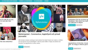 Nyhetsskolan hjälper dig med medieläskunnighet En skärmdump från nyhetsskolans sida.