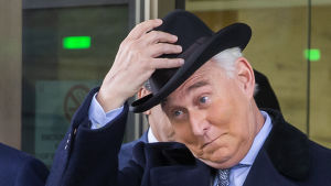 Roger Stone dömdes till fängelse för mened. Den amerikanska lobbyisten Roger Stone.