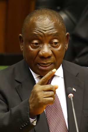 Vicepresident Cyril Ramaphosa tog över som president efter Zumas avgång. Han har bland annat utlovat en kamp mot korruption Vicepresident Cyril Ramaphosa tog över som president efter Zumas avgång. Han har bland annat utlovat en kamp mot korruption