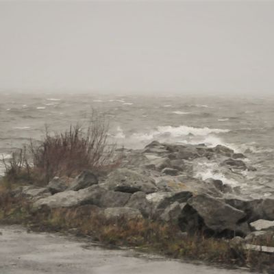 Liisa-myrsky kuvattuna Vaasassa 19.11.2020