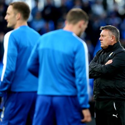 Leicesterin päävalmentaja Craig Shakespeare.