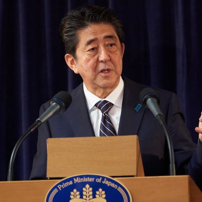 Japanin pääministeri Shinzo Abe