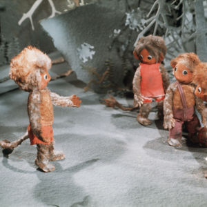 Heikkopeikko oli ensimmäinen Yleisradion tuottama pitempi nukkeanimaatiofilmi. 1975.