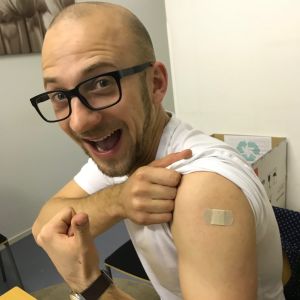 biotekniikan tutkija Lauri Reuter sai rokotteen
