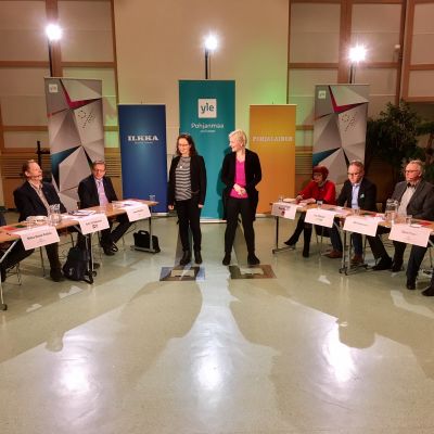 Yle Pohjanmaan, Ilkan ja Pohjalaisen kuntavaalikeskustelu Kauhajoella 9. maaliskuuta 2017.
