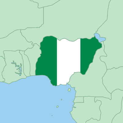 Karta över Nigeria