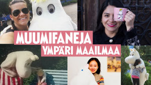 Kuvassa muumifaneja