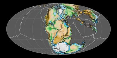 Den förhistoriska superkontinenten Pangaea.