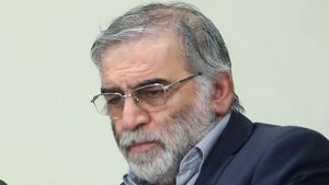 Mohsen Fakhrizadeh på ett av de få fotografier som publicerats på honom. Den här bilden uppges vara tagen i januari 2019. Mohsen Fakhrizadeh på ett av de få fotografier som publicerats på honom. Den här bilden uppges vara tagen i januari 2019.