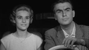 Ismo Kallio ja Anita Sohlberg Yrjö Nortan elokuvassa Kolmas laukaus (1959).