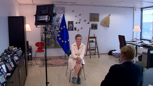 Intervjun med Margrethe Vestager ägde rum den 11 juli. Margrethe Vestager