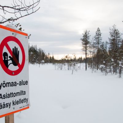 Koeporausalue Sodankylässä.