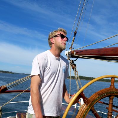 Jakob Fremgen purjealus Morngesterin ratissa