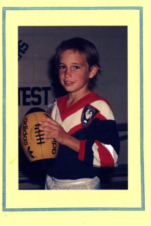 Trent Dalton, 8 år gammal på bilden, växte upp i en sunkig förort till Brisbane. Trent Dalton 8 år gammal