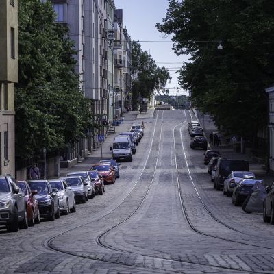 Katu Helsingin Kruununhaassa.