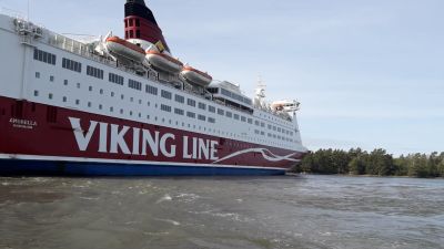 Viking Lines fartyg M/S Amorella på grund 20.9.2020 