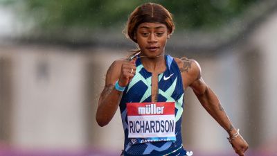 Sha'Carri Richardson löper 100 meter.