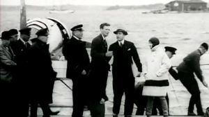 Charles Lindbergh Katajanokalla (1933).